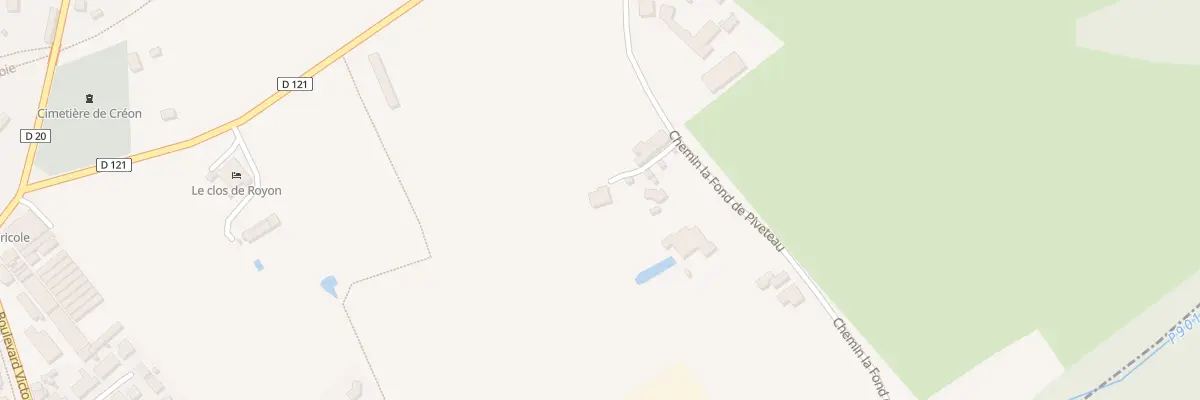 Plan du 13 Rte de Piveteau à Créon