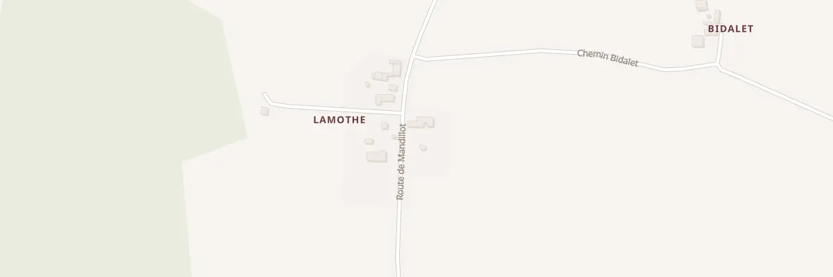 Plan du 765 Rte de Mandillot à Castandet