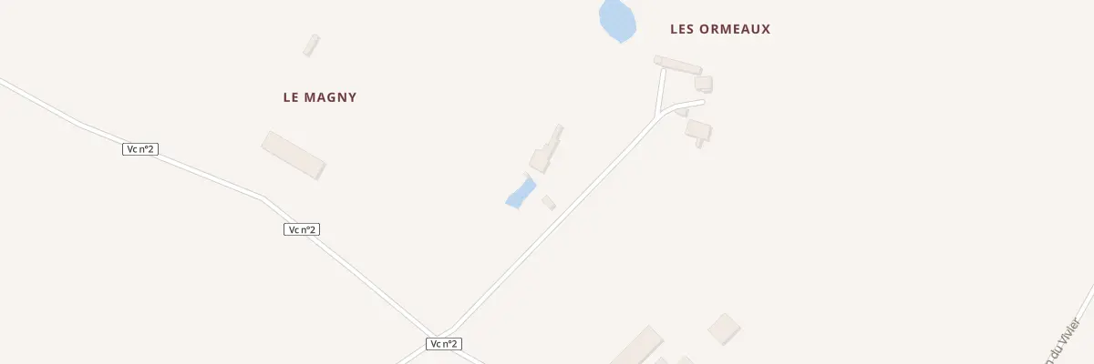 Plan du 1 Le Magny à Geay