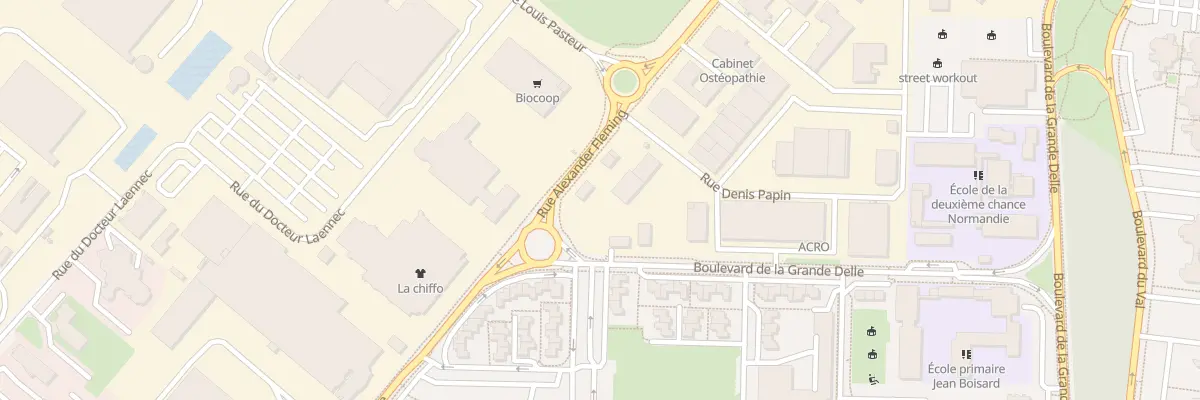 Plan du 2 Rue Alexander Fleming à Hérouville-Saint-Clair