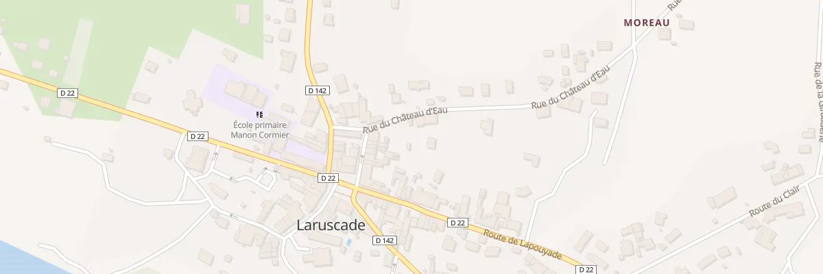 Plan du 106 Rue du Château d’eau à Laruscade