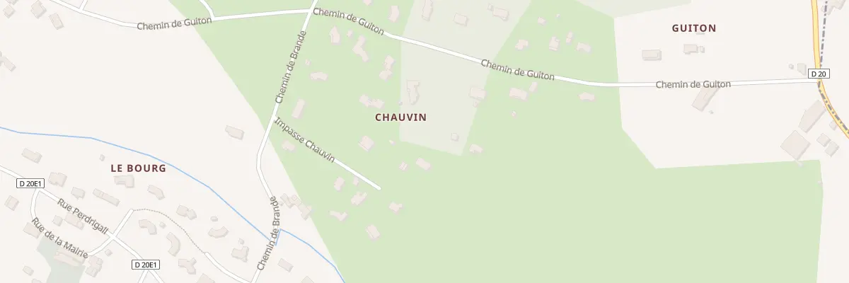 Plan du 16 Che de Guiton à Croignon