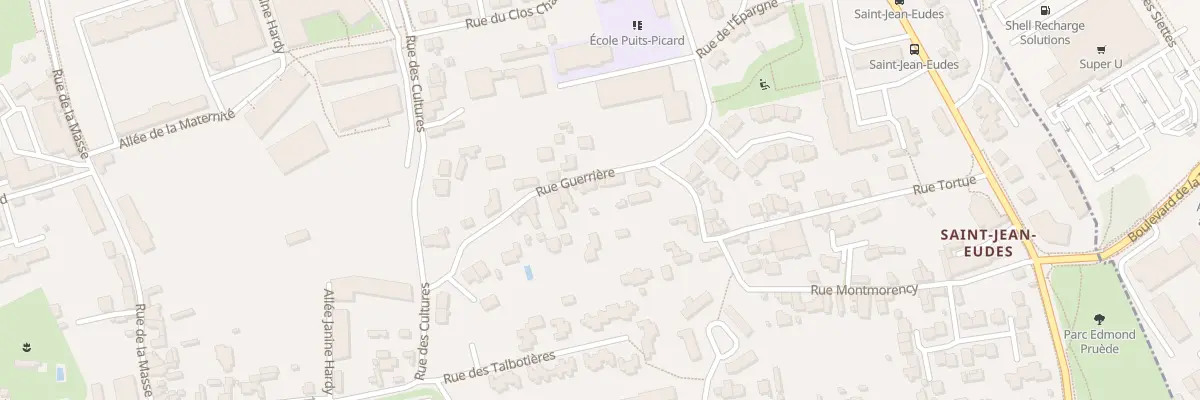 Plan du 28 Rue Guerrière à Caen
