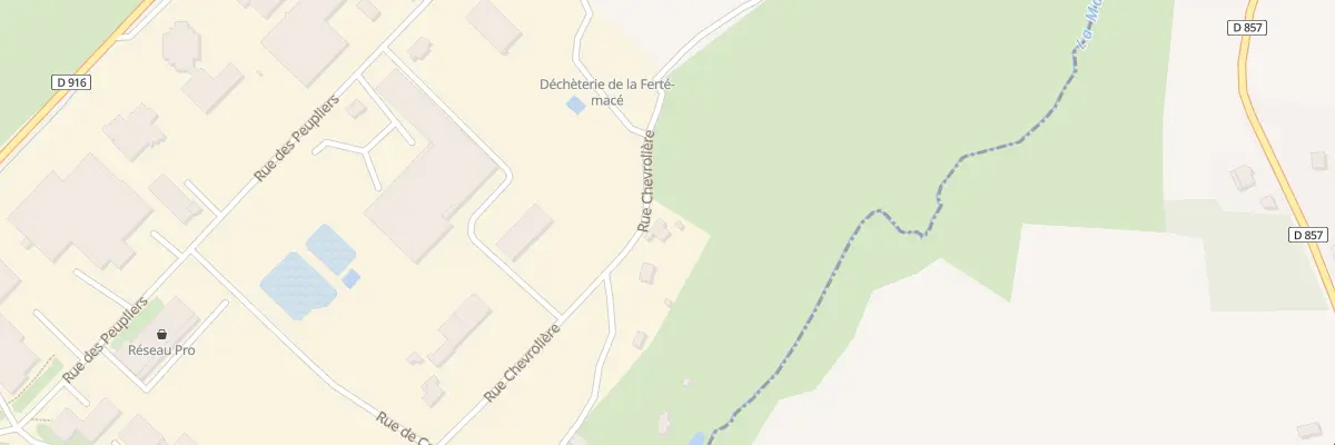 Plan du 9137 Rue Chevrollière à La Ferté Macé