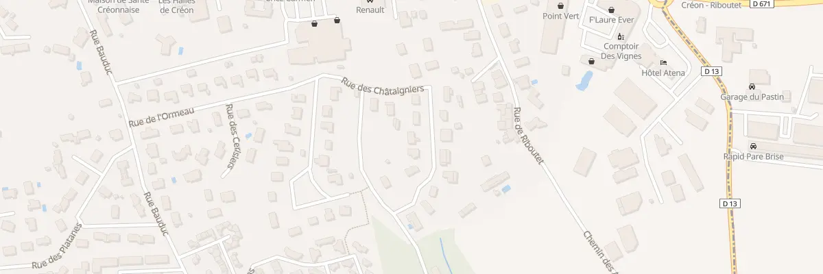 Plan du 9 Rue des Chataigniers à Créon
