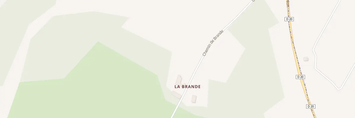 Plan du 5000 La Brande à Croignon