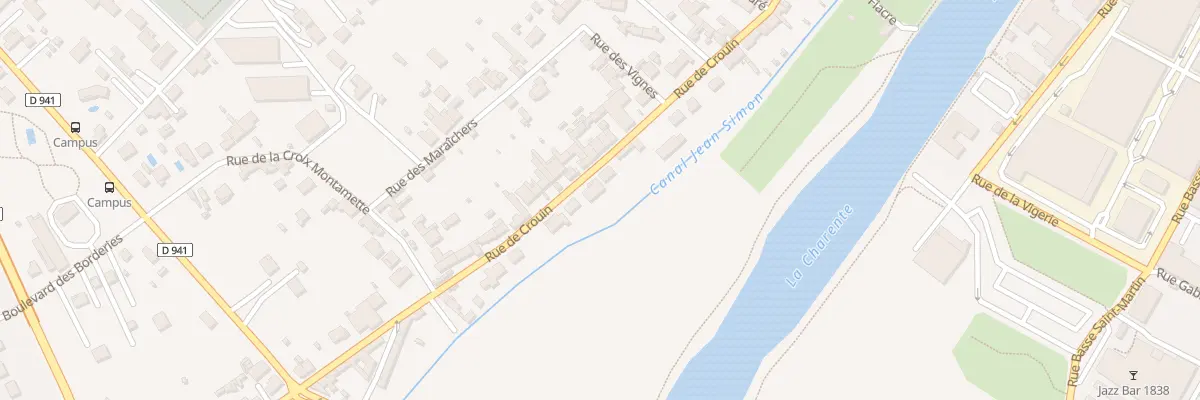 Plan du 197 Rue de Crouin à Cognac