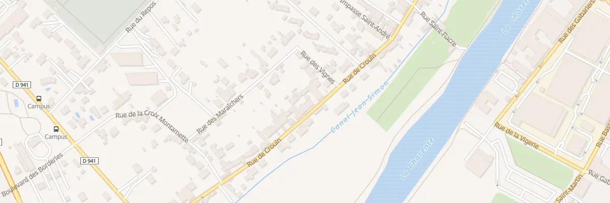 Plan du 232 Rue de Crouin à Cognac