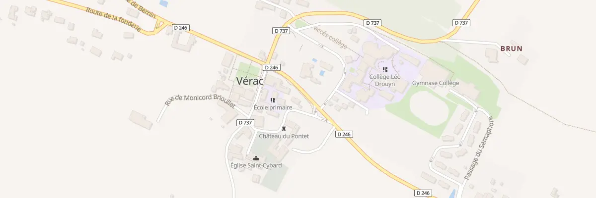 Plan du 59A Le Bourg à Vérac