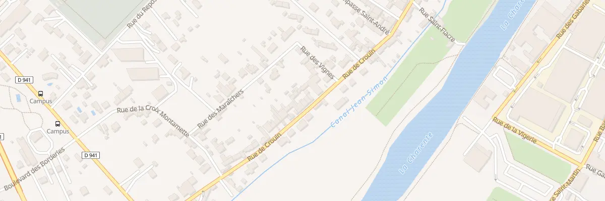 Plan du 234 Rue de Crouin à Cognac