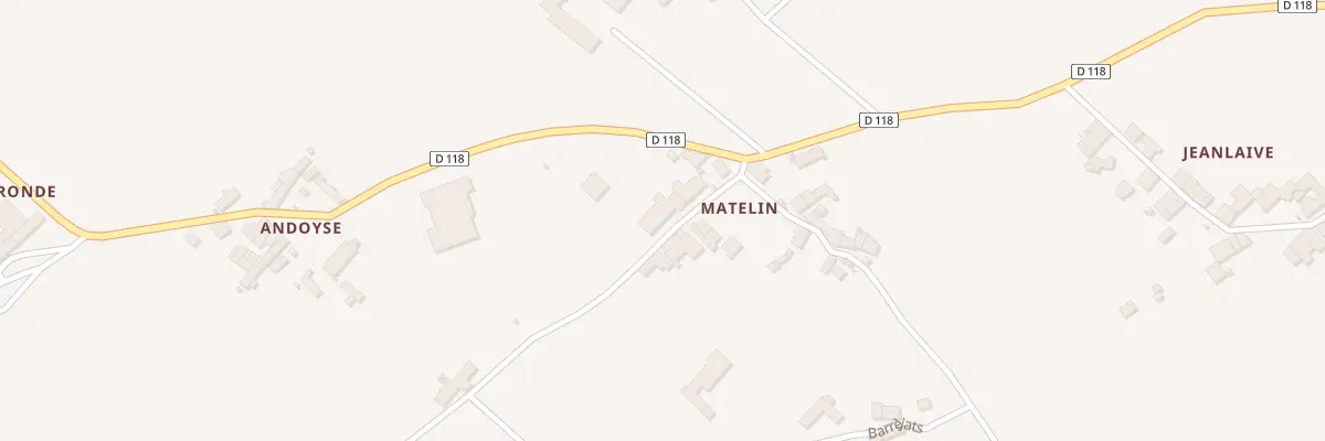 Plan du 15B Matelin-Ouest à Barsac