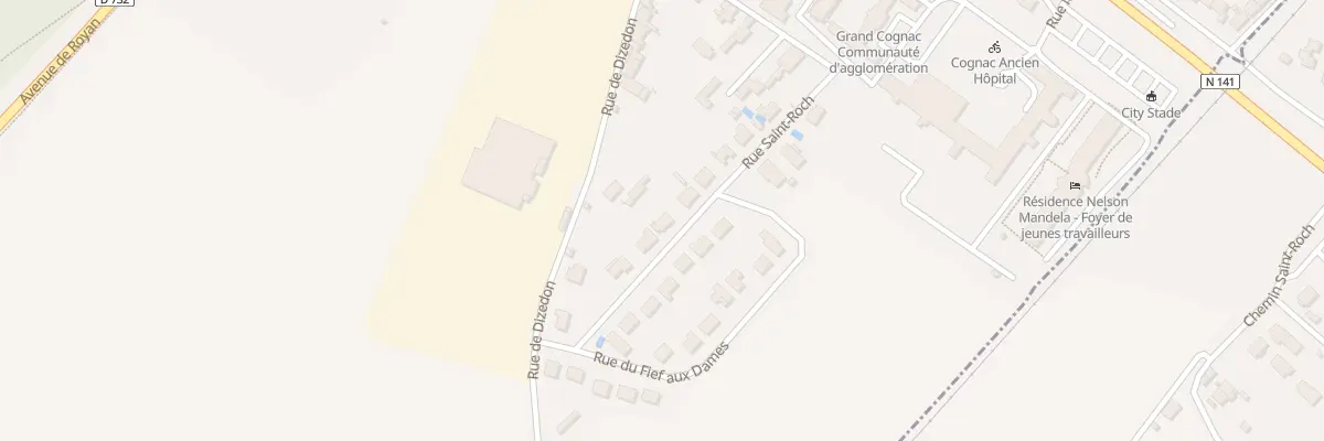 Plan du 10 Rue Saint-Roch à Cognac
