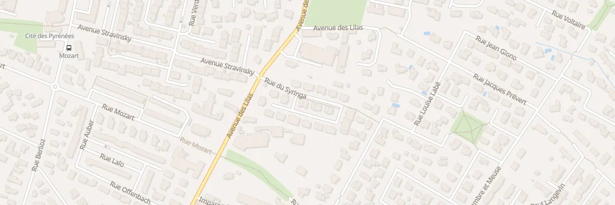 Plan du 16 Rue du Syringa à Pau
