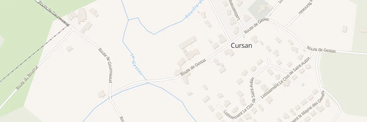Plan du 3 Saint Aubin à Cursan