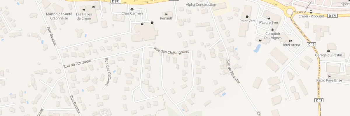 Plan du 3 Rue des Chataigniers à Créon