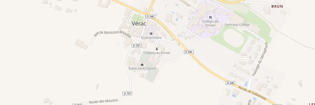 Plan du 59 Le Bourg à Vérac