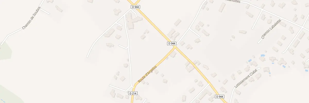 Plan du 1260F Rte d’Argelos à Thèze