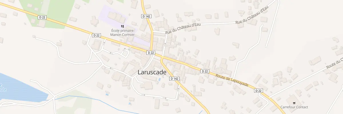 Plan du 25 Rte de Lapouyade à Laruscade