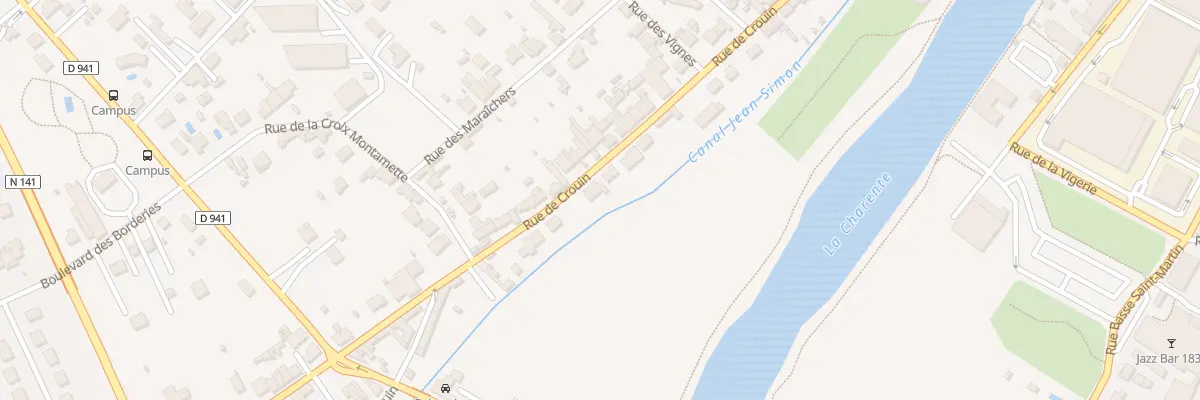 Plan du 207 Rue de Crouin à Cognac