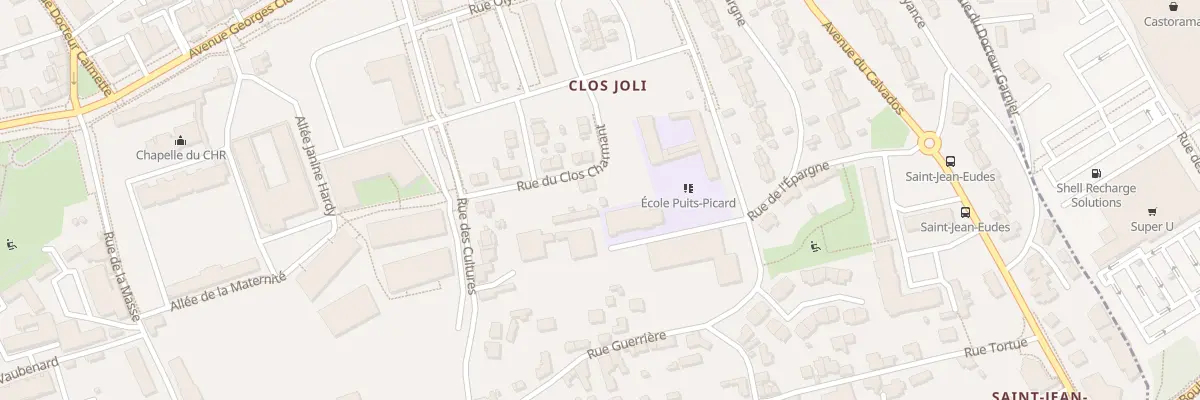 Plan du 16 Rue du Clos Charmant à Caen