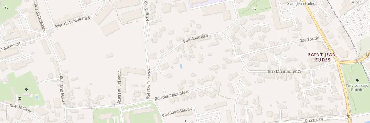 Plan du 16 Rue Guerrière à Caen