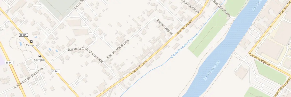 Plan du 246 Rue de Crouin à Cognac