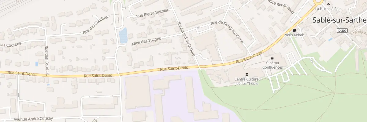 Plan du 27 Rue Saint Denis à Sablé-sur-Sarthe