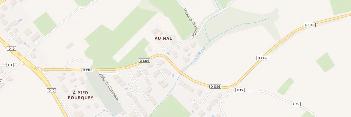 Plan du 4 Au Nau-Sud à Rions