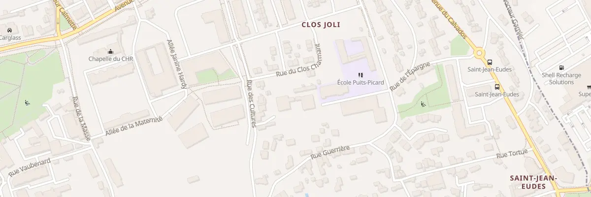 Plan du 8 Rue du Clos Charmant à Caen