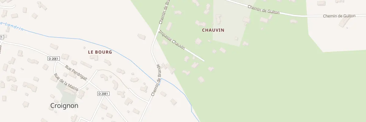 Plan du 30A Chauvin à Croignon