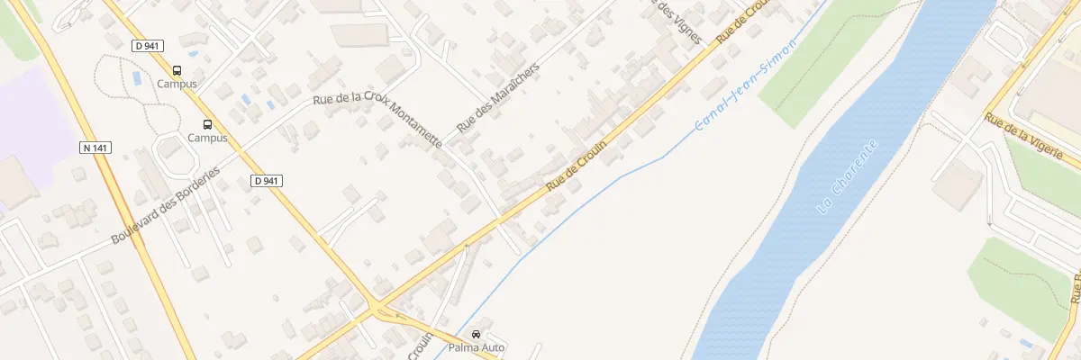 Plan du 270 Rue de Crouin à Cognac