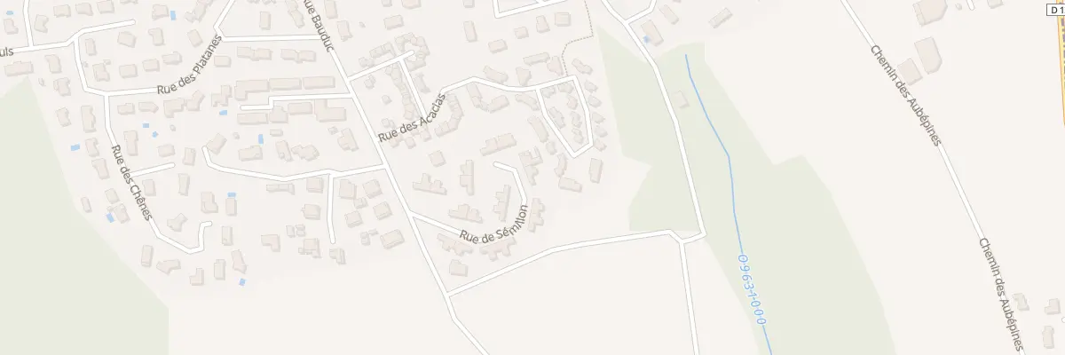 Plan du 7 Rue Semillon à Créon