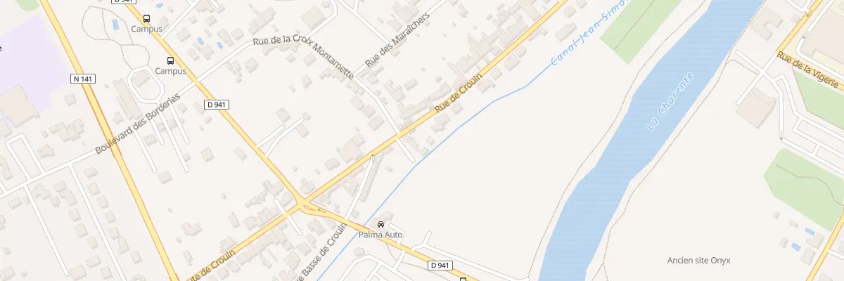 Plan du 217 Rue de Crouin à Cognac