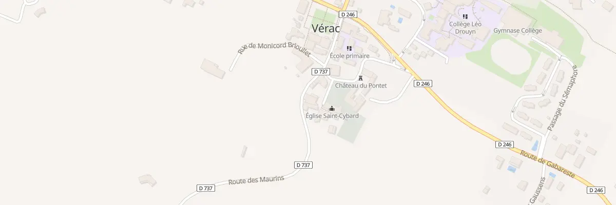 Plan du 13 Le Bourg à Vérac
