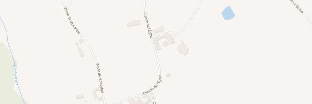Plan du 32 Che de l’Eglise à Garlède-Mondebat