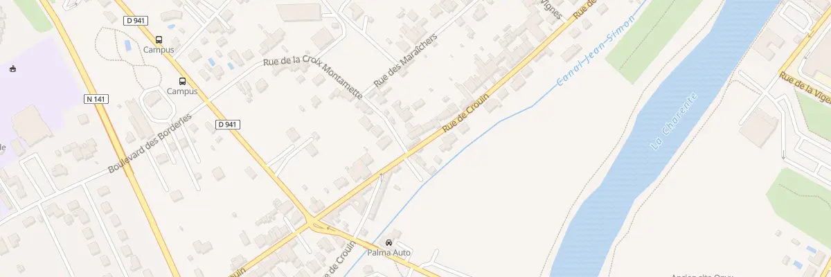 Plan du 274 Rue de Crouin à Cognac