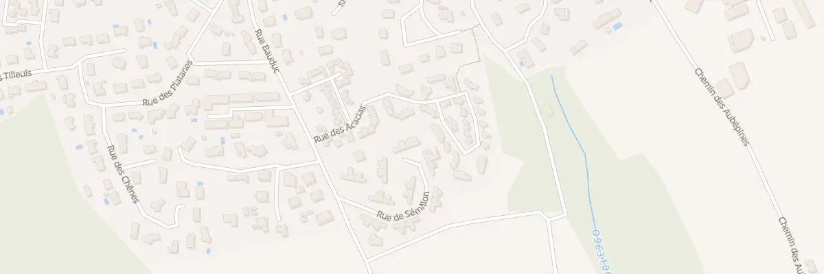Plan du 9 Rue Semillon à Créon