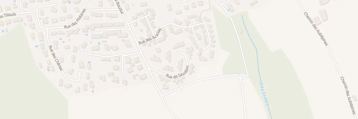 Plan du 13 Rue Semillon à Créon