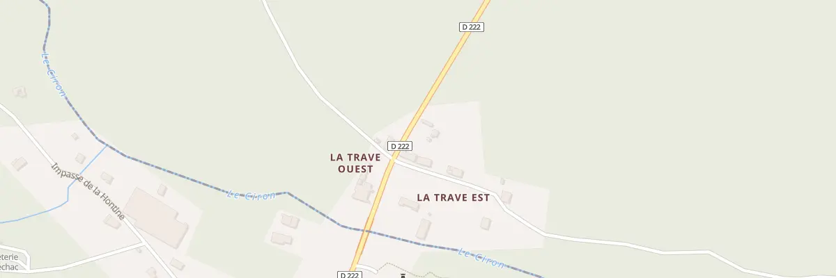 Plan du 189 La Trave-Est à Uzeste