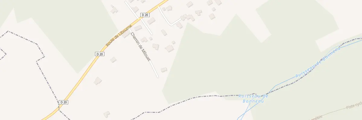 Plan du 36A Milouet à Cursan