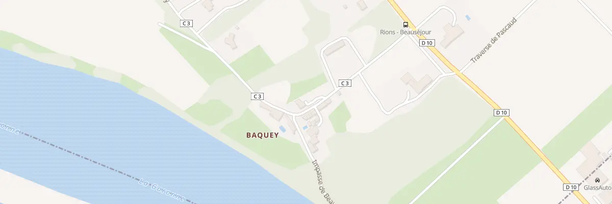 Plan du 5536 Baquey à Rions