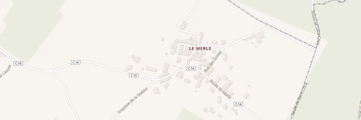 Plan du 3 Le Merle Nord à Illats