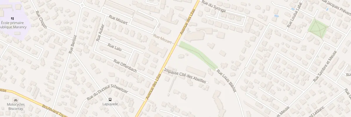 Plan du 78B Av des Lilas à Pau