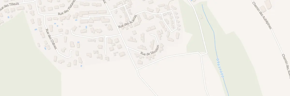 Plan du 15 Rue Semillon à Créon