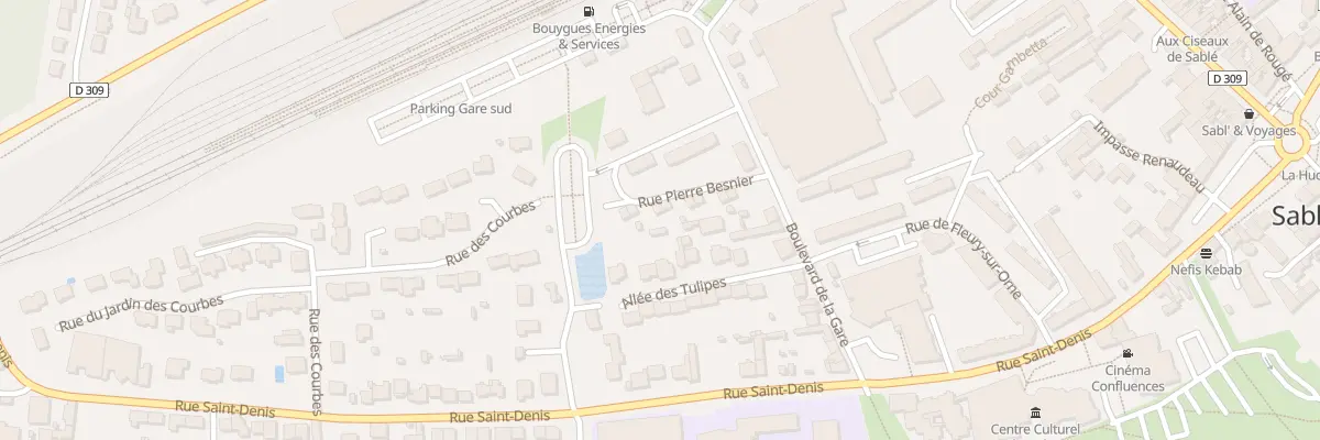 Plan du 30 Rue Besnier à Sablé-sur-Sarthe
