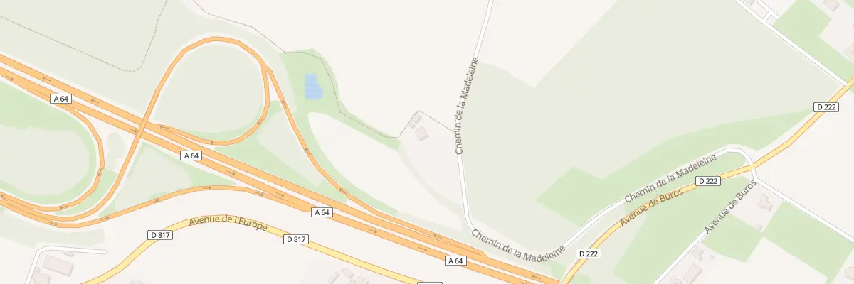 Plan du 1 Che de la Madeleine à Pau