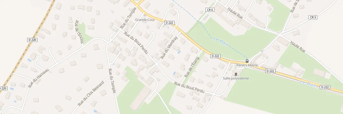 Plan du 5 Rue du Merdray à Périers-sur-le-Dan