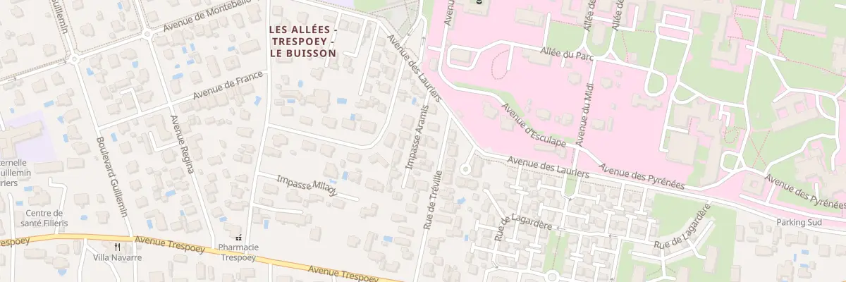 Plan du 6 Imp d’Aramis à Pau