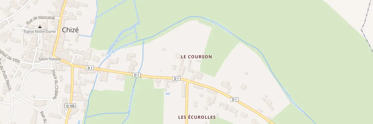 Plan du 9009 Rue de la Madelaine à Chizé