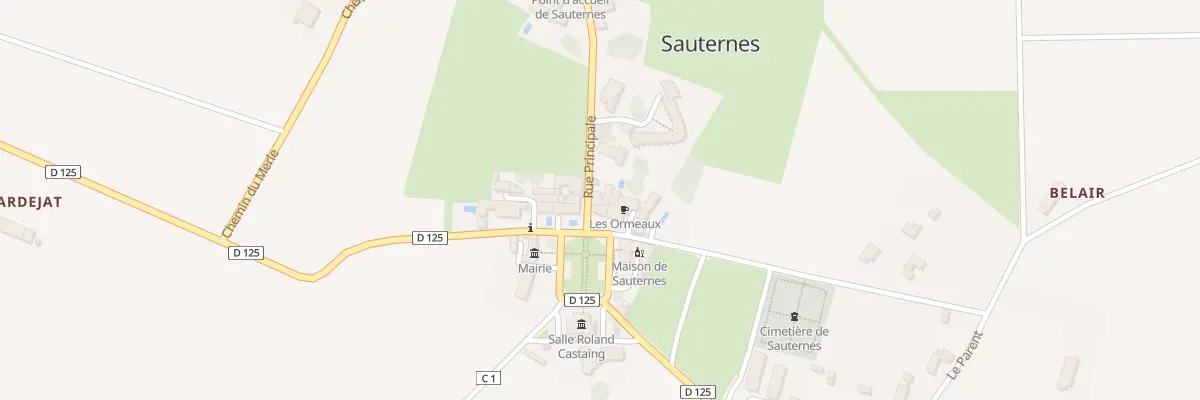 Plan du 4 Rue Principale à Sauternes